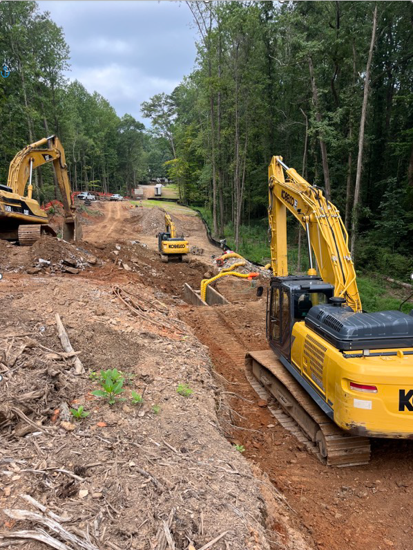 3 excavators
